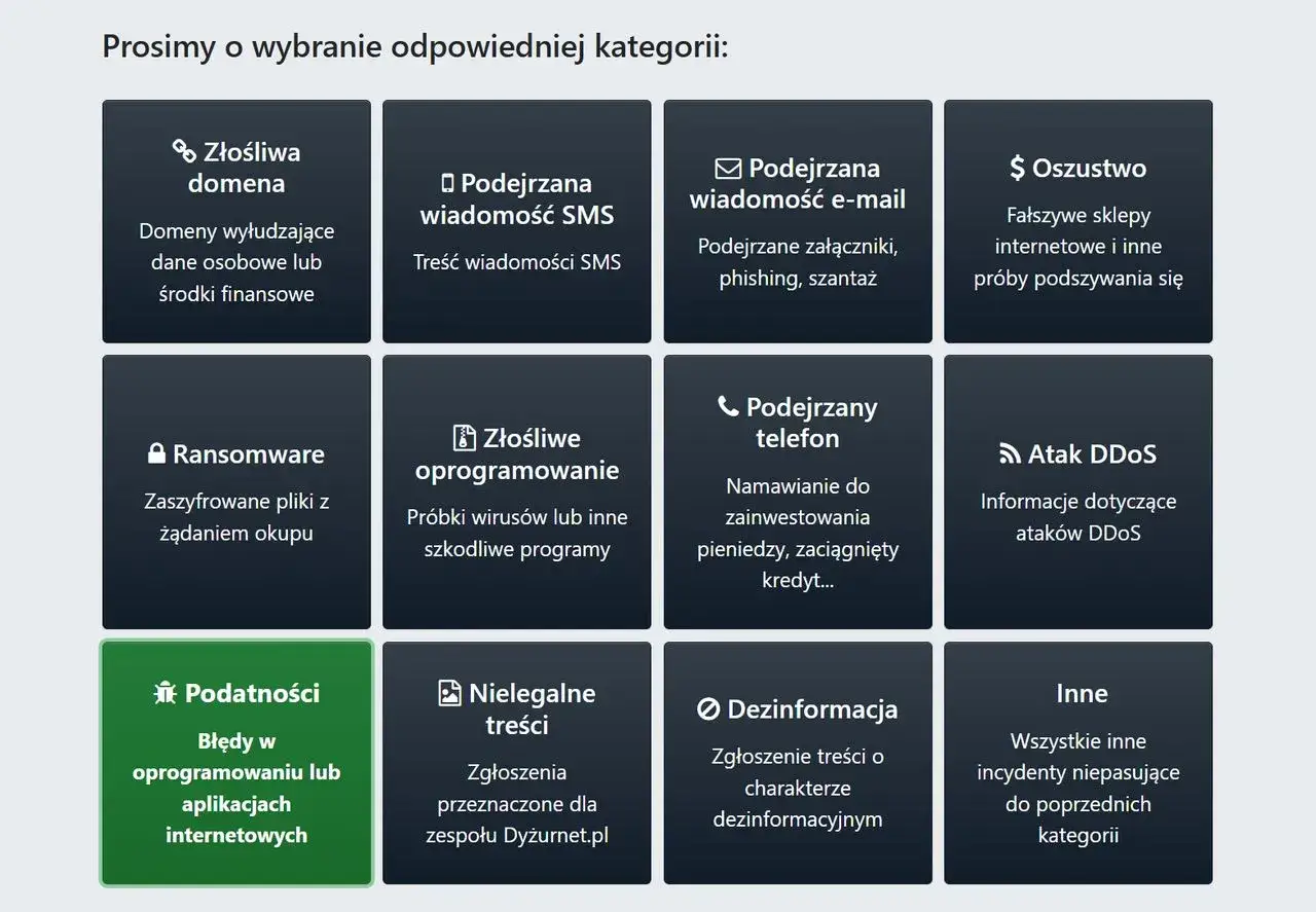 Dyżurnet.pl zgłaszanie nielegalnych treści