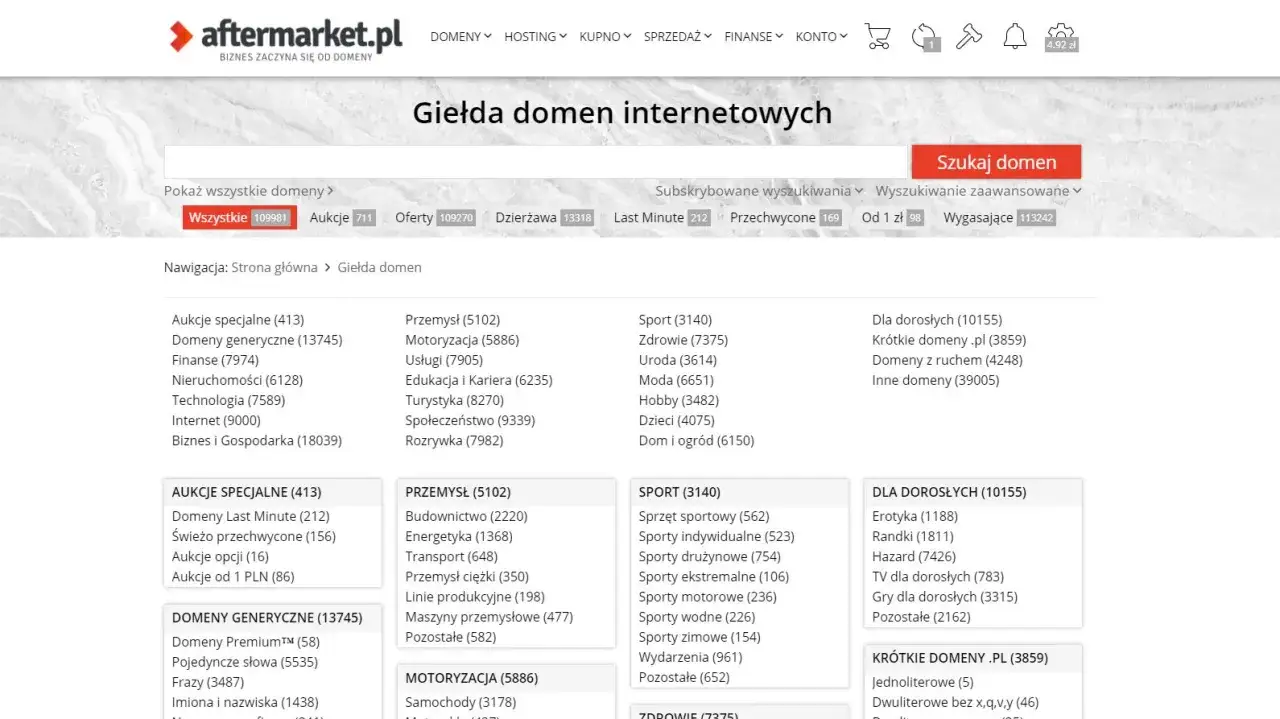 domeny internetowe cyfrowe nieruchomości