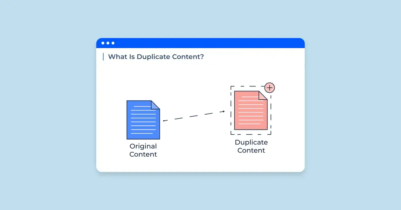 Duplicate content SEO diagram