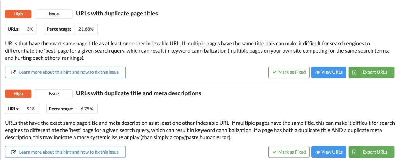 Audyt thin content Google Search Console