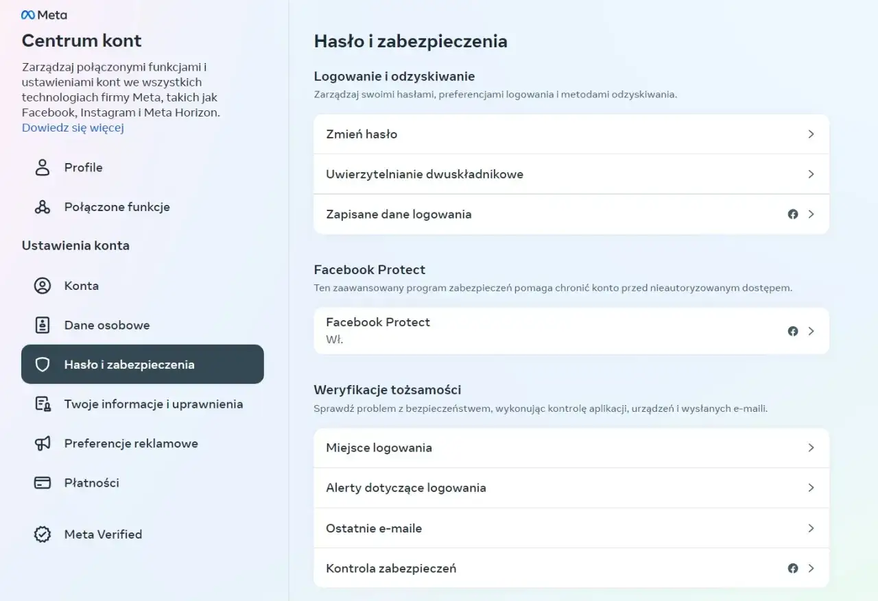 Różne sposoby zmiany konta Facebook