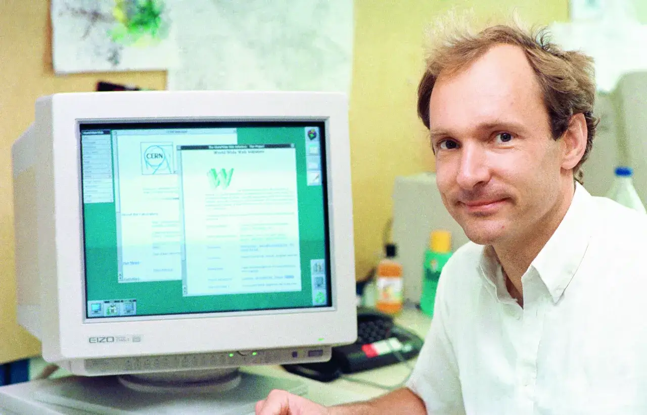 Pierwsza strona internetowa CERN wygląd