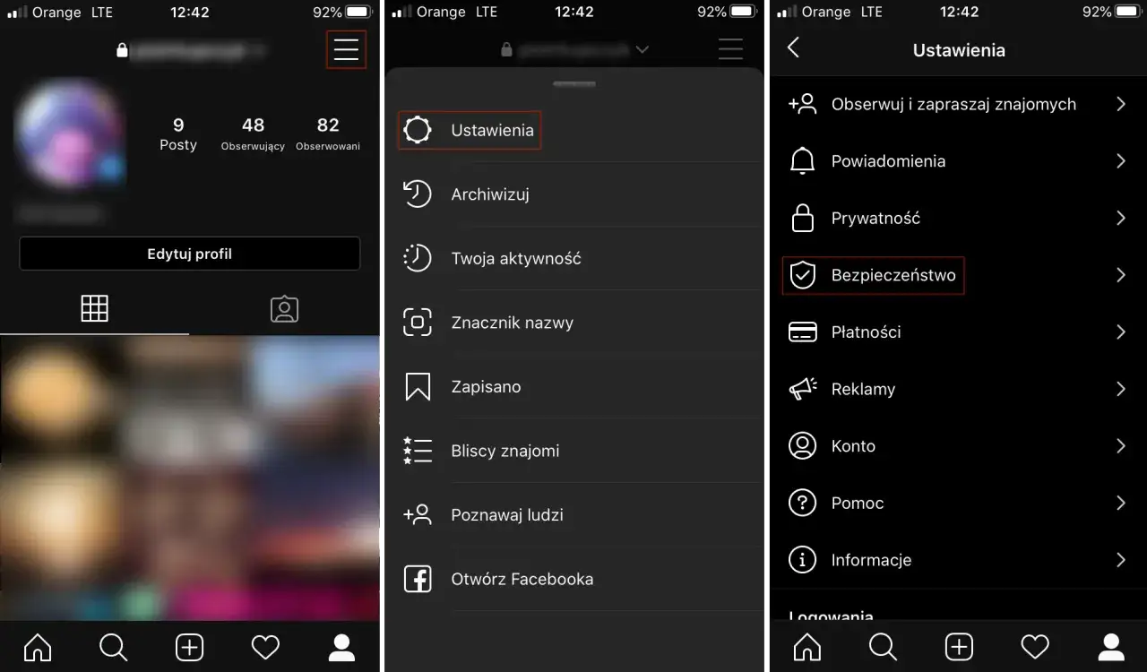 Instagram prywatność profilu